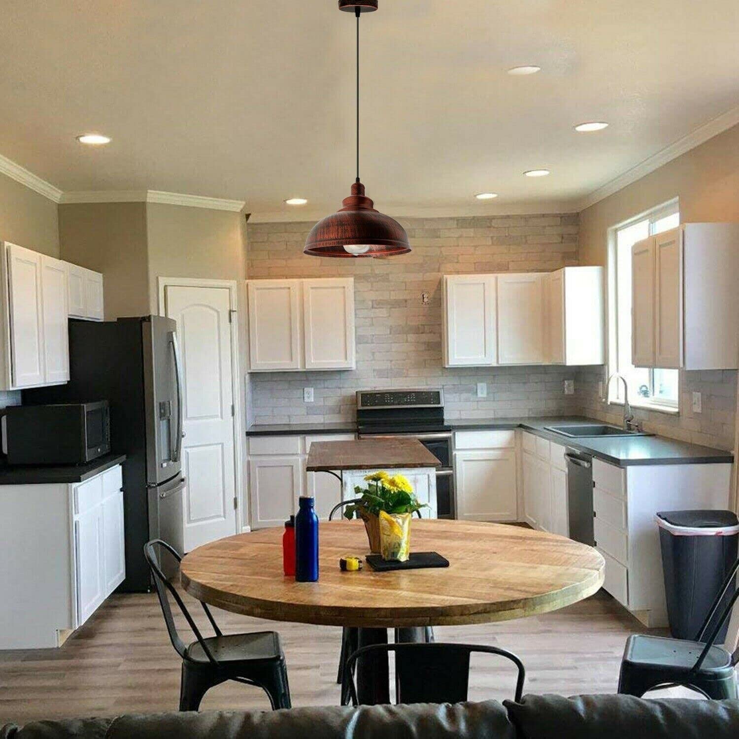 shade brass light black pendan