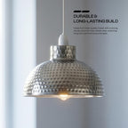 DC Voltage 26cm Metal Dome Lampshade with E27 Reducer Ring ~1215