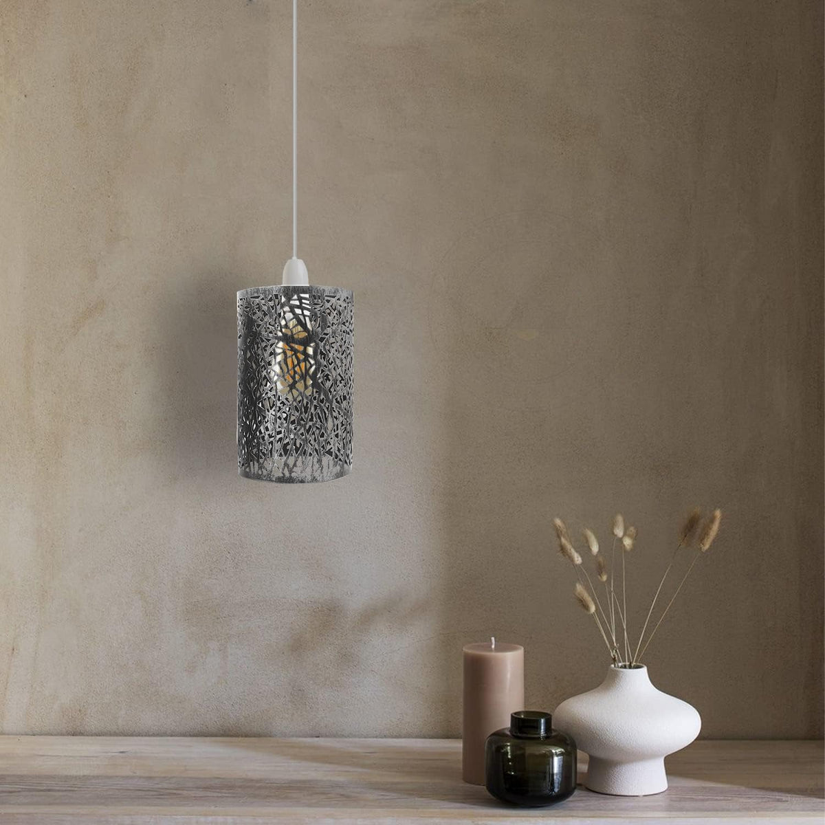 black wire cage light shade la