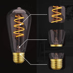 bulb white 4w e27 light glass