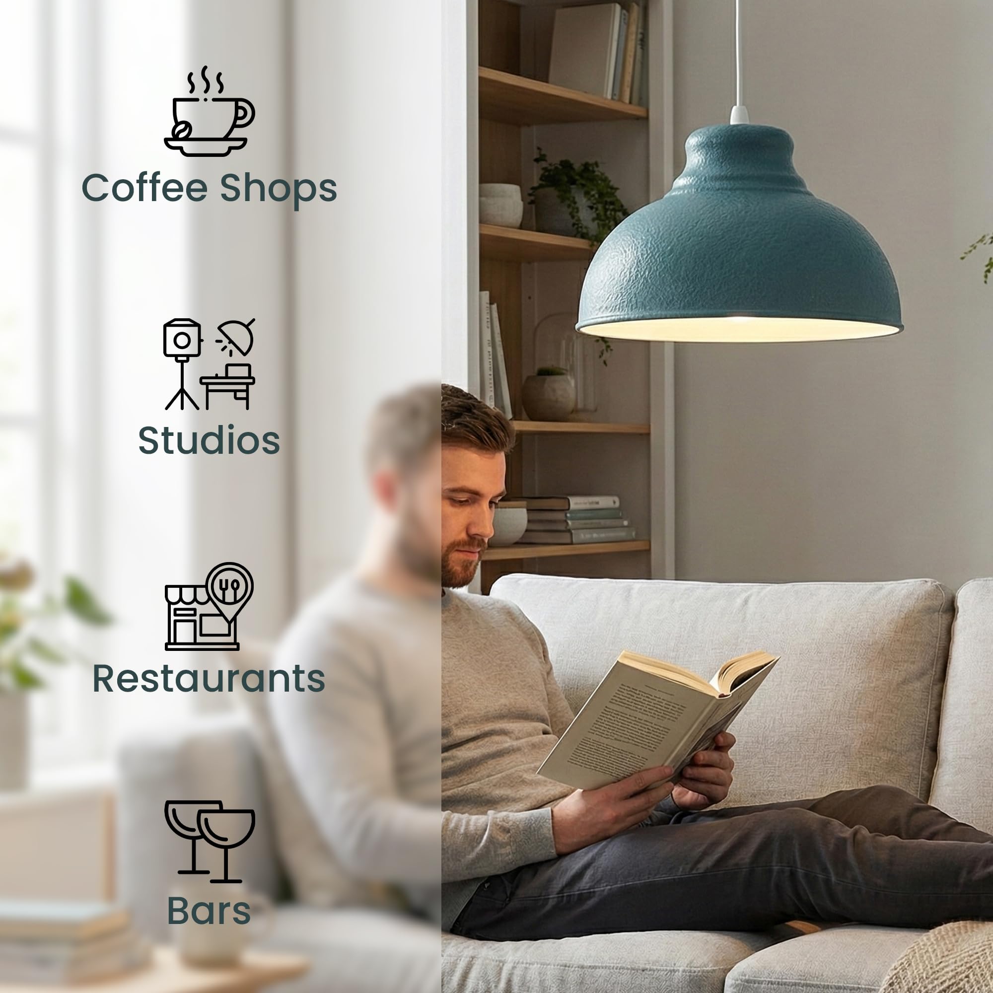 pendant brass light black
