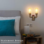 pipe light for wall edison