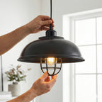 metal ceiling hanging light