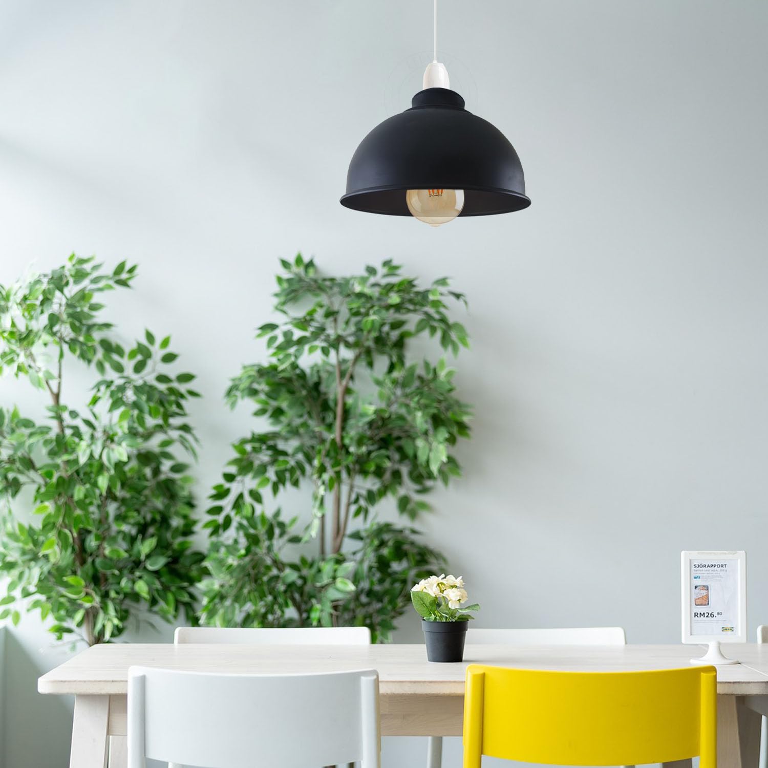 matt shade light brass ceiling