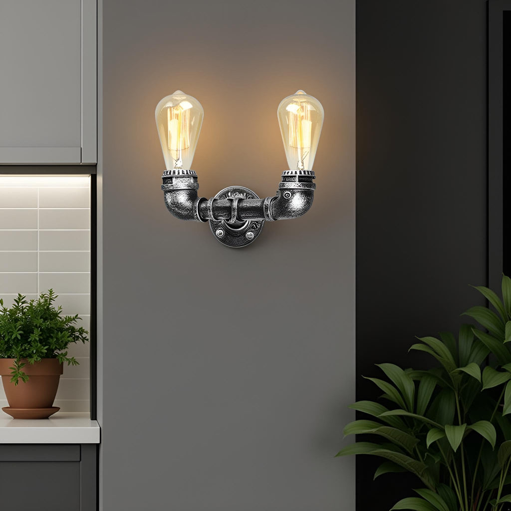 lamp pull steampunk wall light