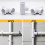 3-way PVC tee connector