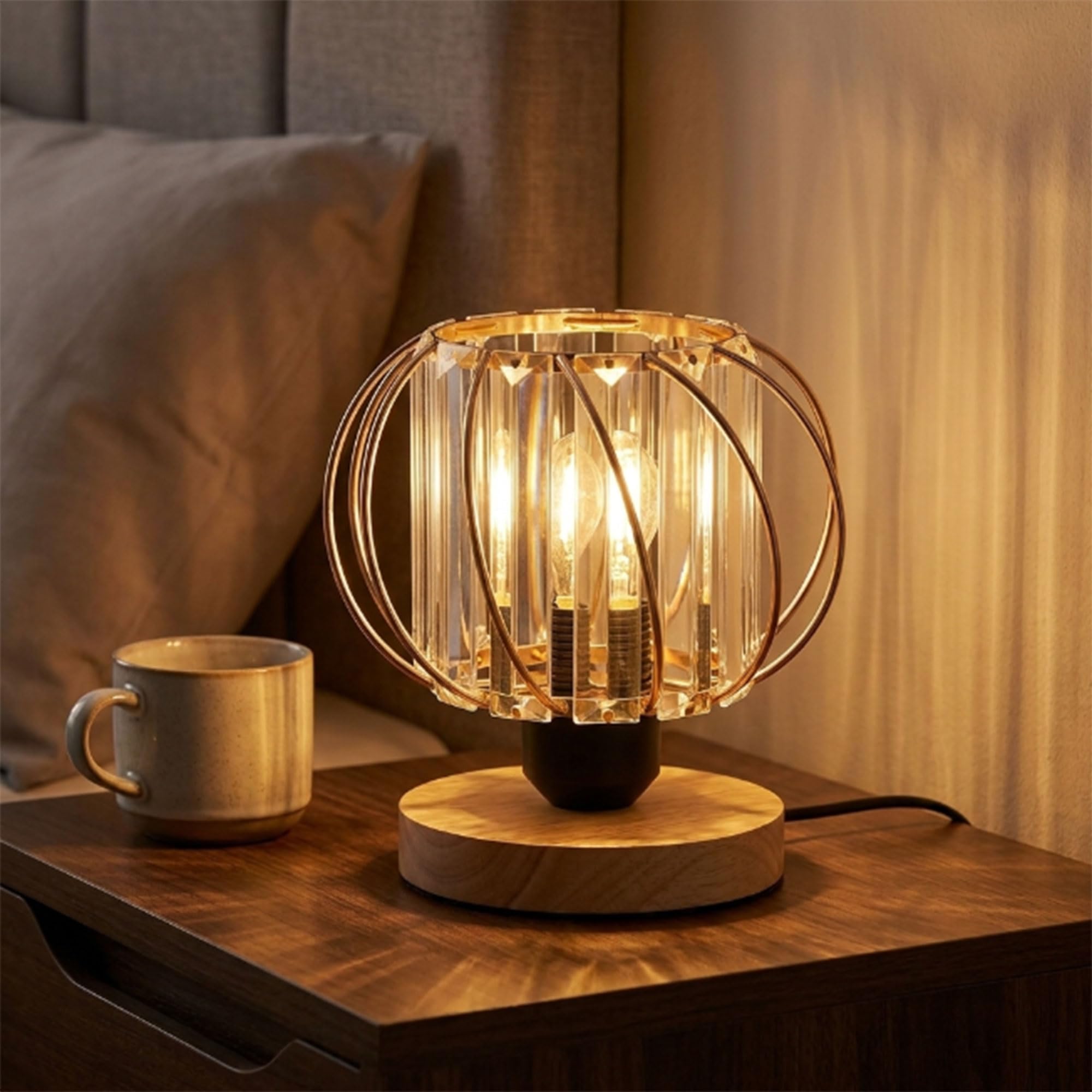 chandelier crystal lamp table