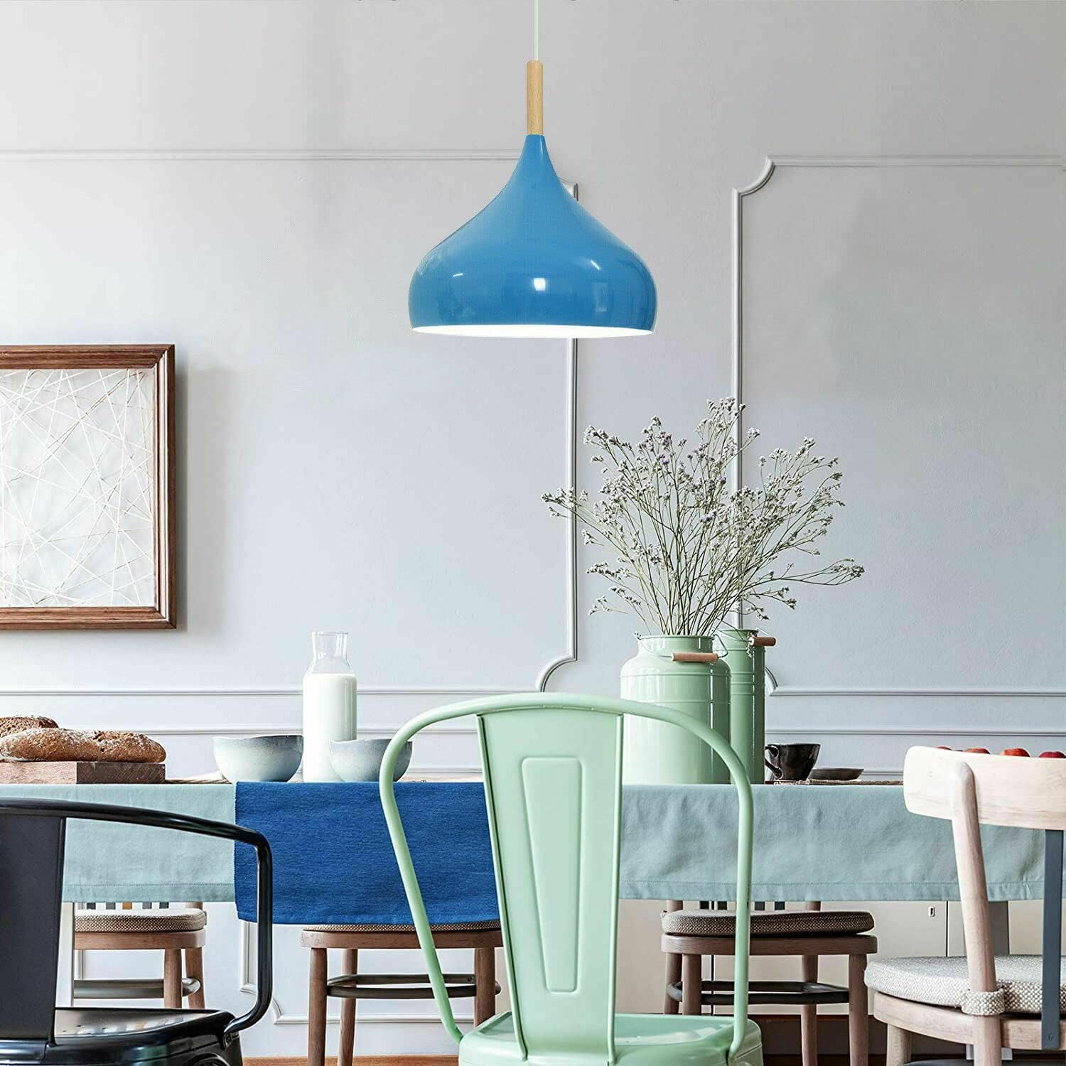 white ceiling copper set indus