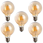 G95 E27 LED Filament Bulb 8W 800lm 2700K Amber Dimmable ~1226