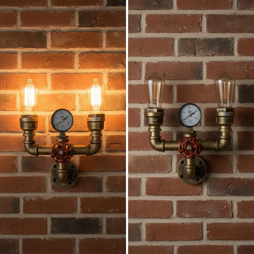 wall rustic edison lamp retro