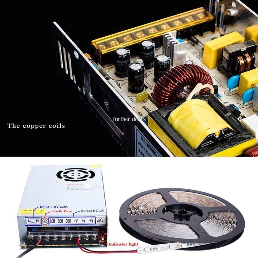 12V DC LED power supply for LED strip lights