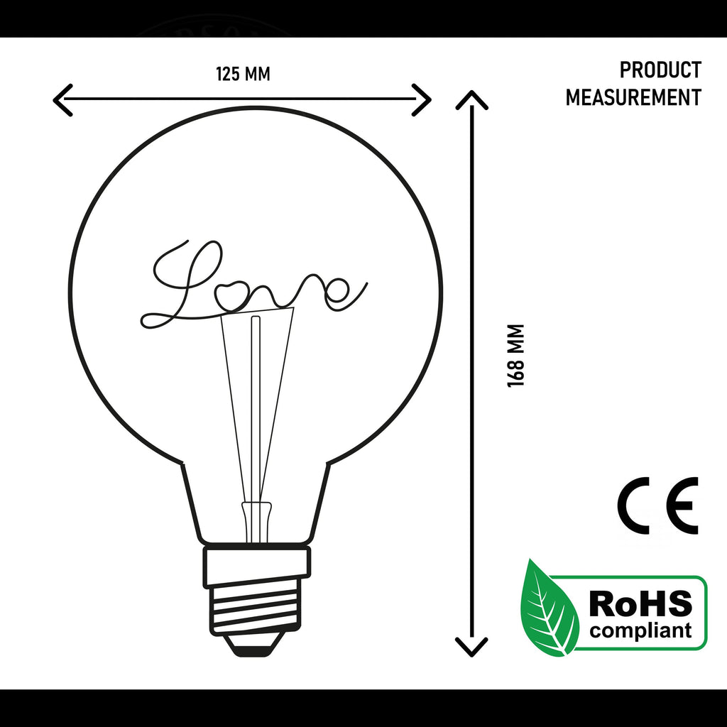 dimmable filament light e27