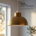 DC Voltage 26cm Metal Dome Lampshade with E27 Reducer Ring ~1215