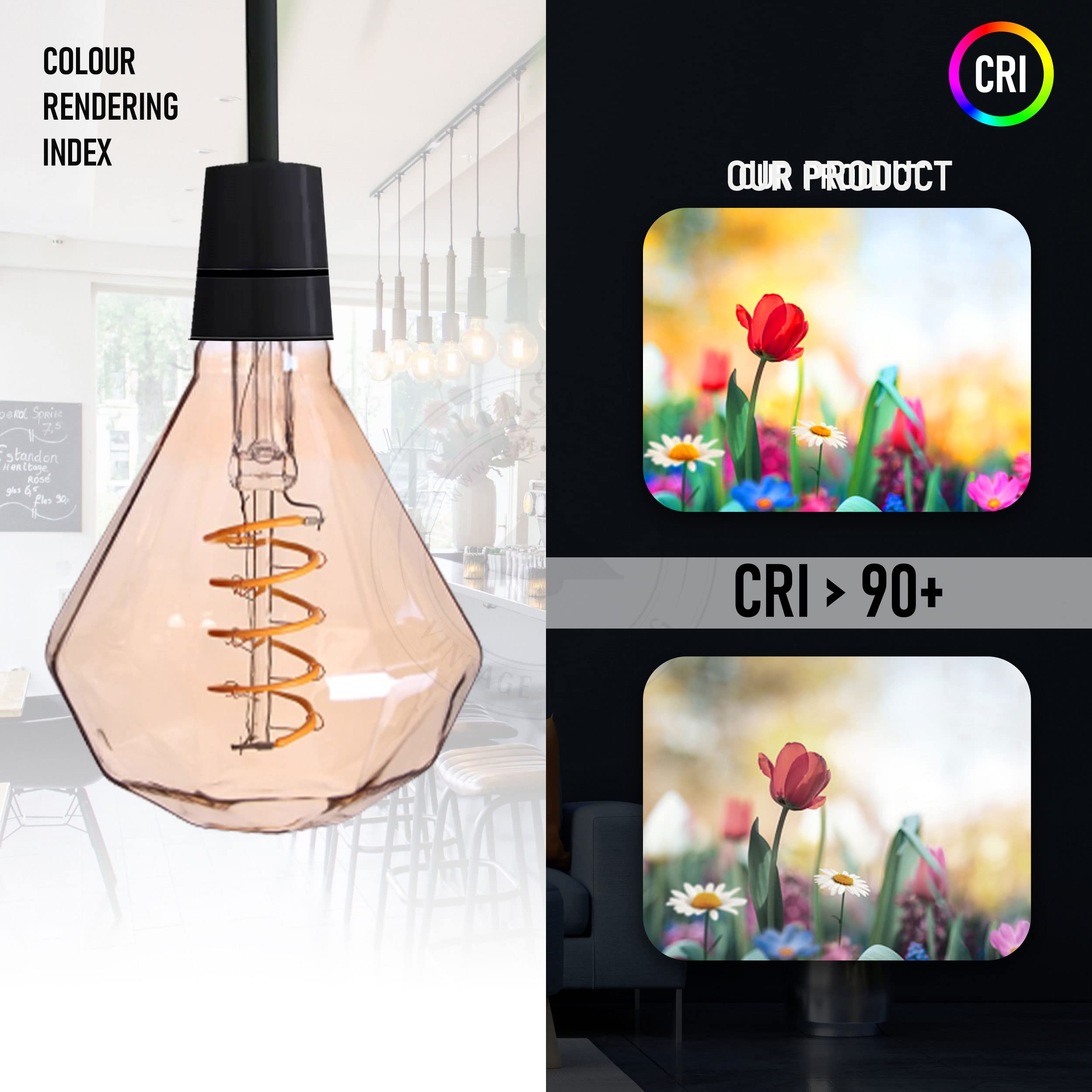dimmable filament light e27
