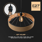 woven hemp rope hanging light