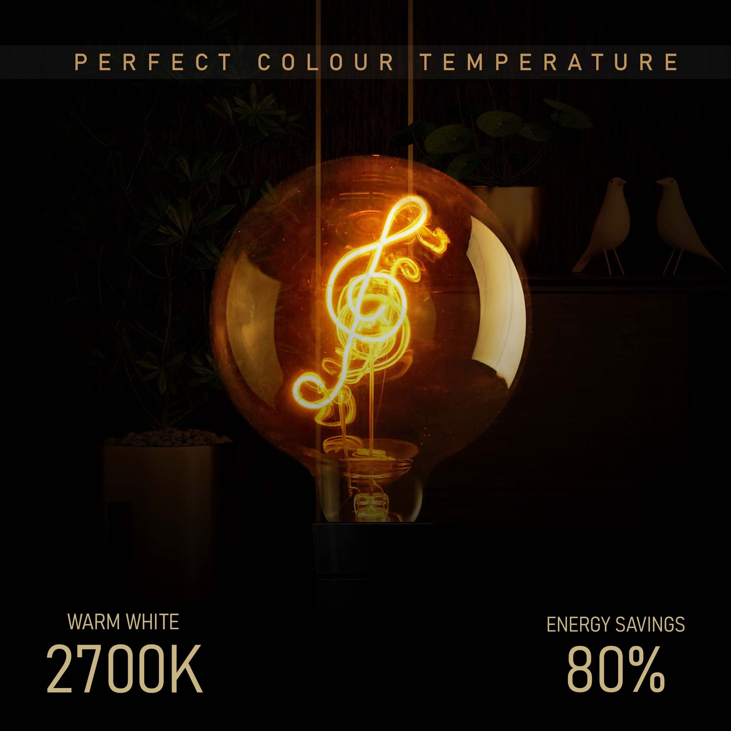 bulb 2700k round e27 light
