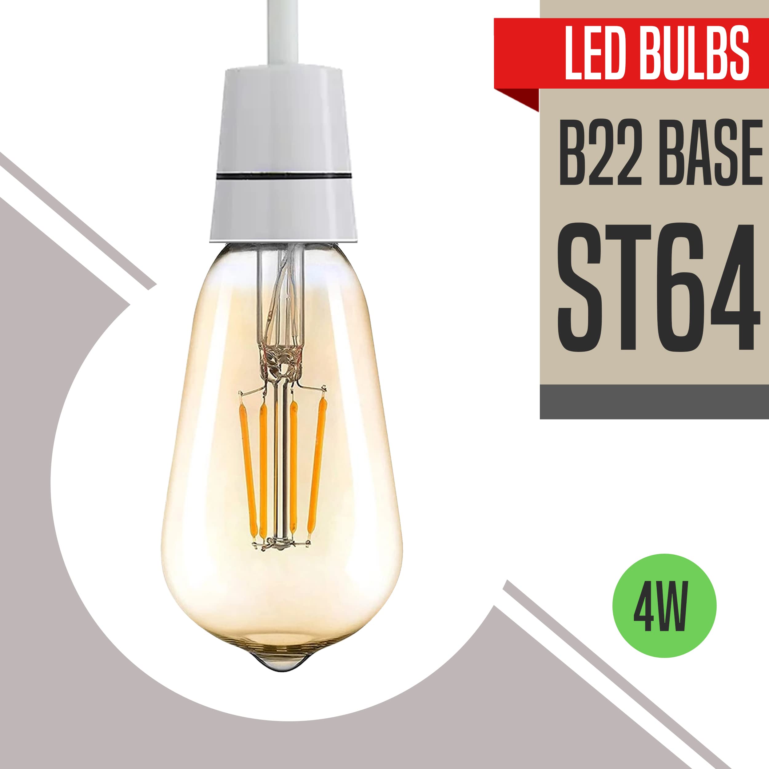 vintage shape st64 bulbs style