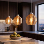 Amber Glass Lamp Shade Pendant Light Shade~1194