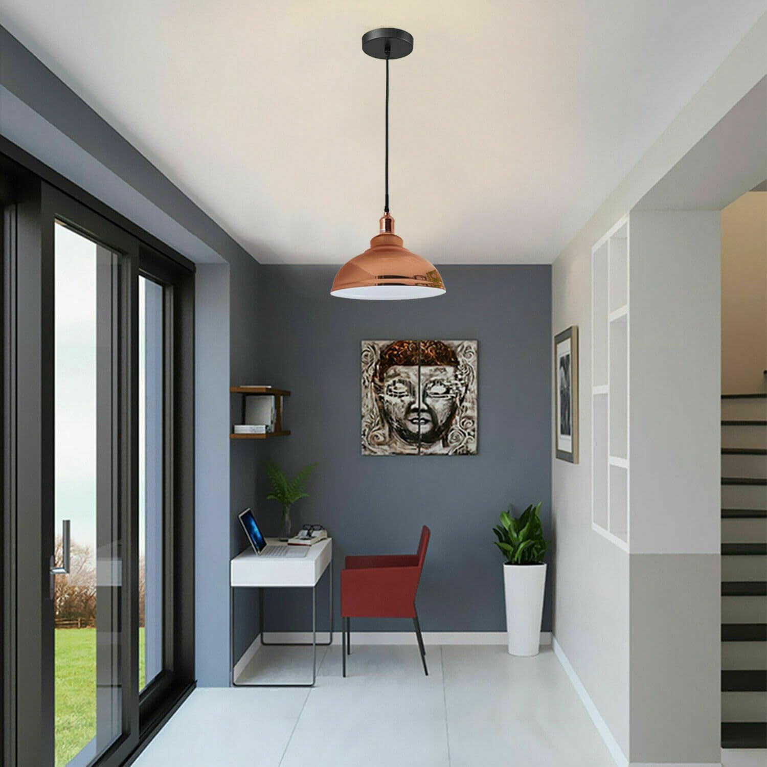 black brass light shade pendan