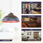 light shade pendant black