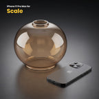 ribbed amber glass lamp shade for ceiling light