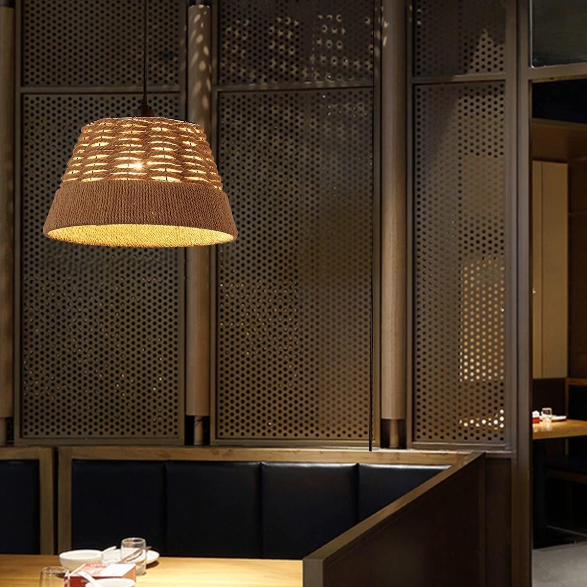 woven hemp rope ceiling lamp s