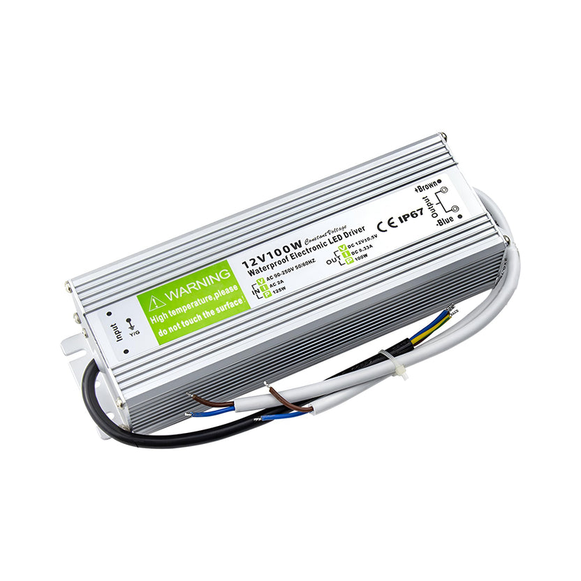 LED Driver 12VIP67 100W Waterproof Power Supply outdoor use Transformer Adapter for LED Strip and Bulb