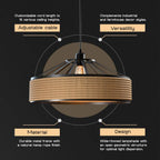 woven hemp rope hanging light
