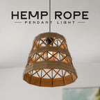 hallway hemp rope pendant lamp