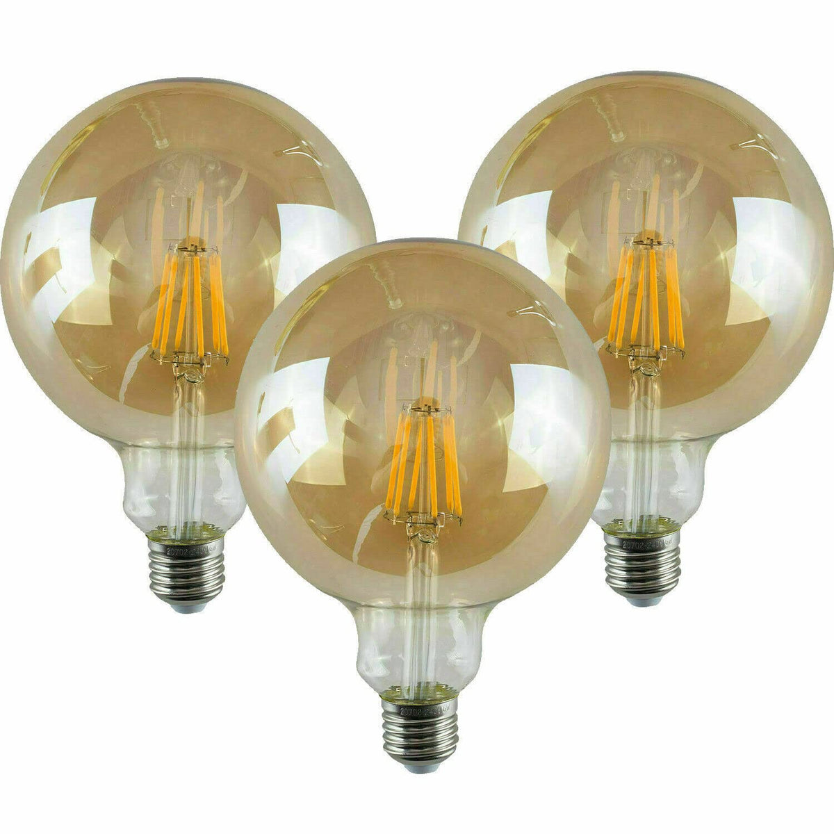 G125 E27 Dimmable LED Bulb – 8W Vintage Globe Edison ~1024