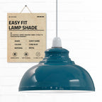 metal large shades black light