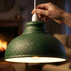 green lamp shade