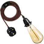 lamp brown plug pendant stale