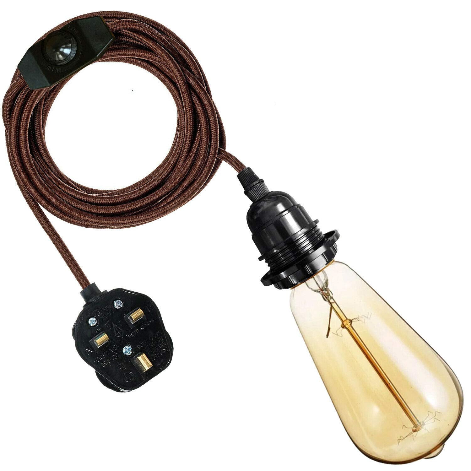 lamp brown plug pendant stale