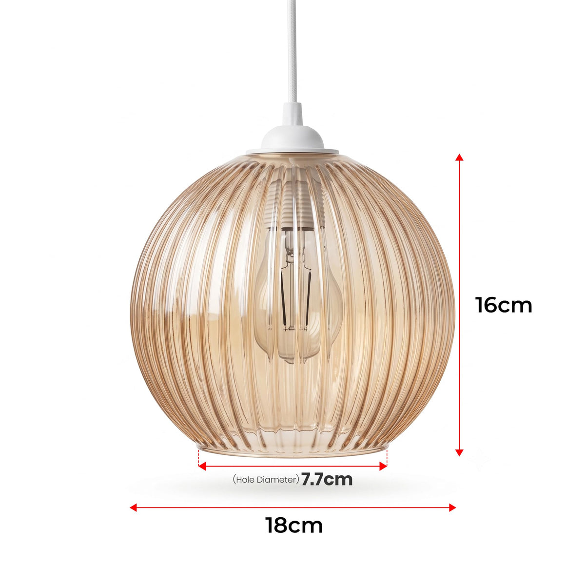 amber shade lampshade glass