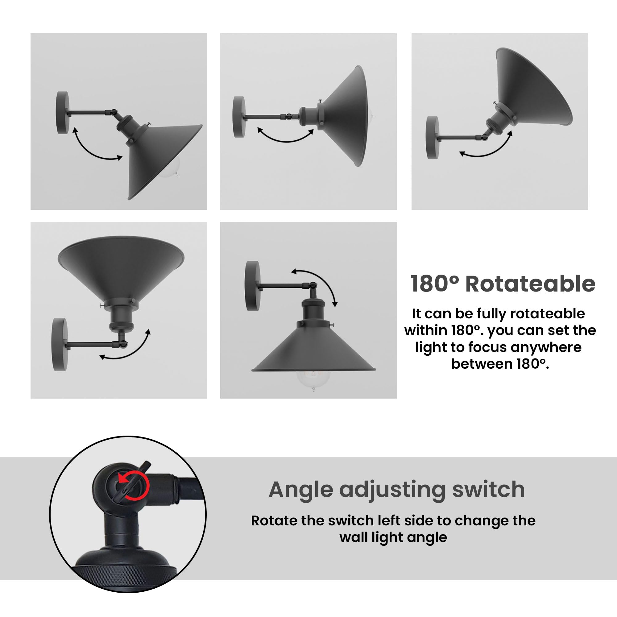 mount down vintage wall adjust