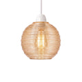 Amber Glass Lamp Shade Pendant Light Shade~1194