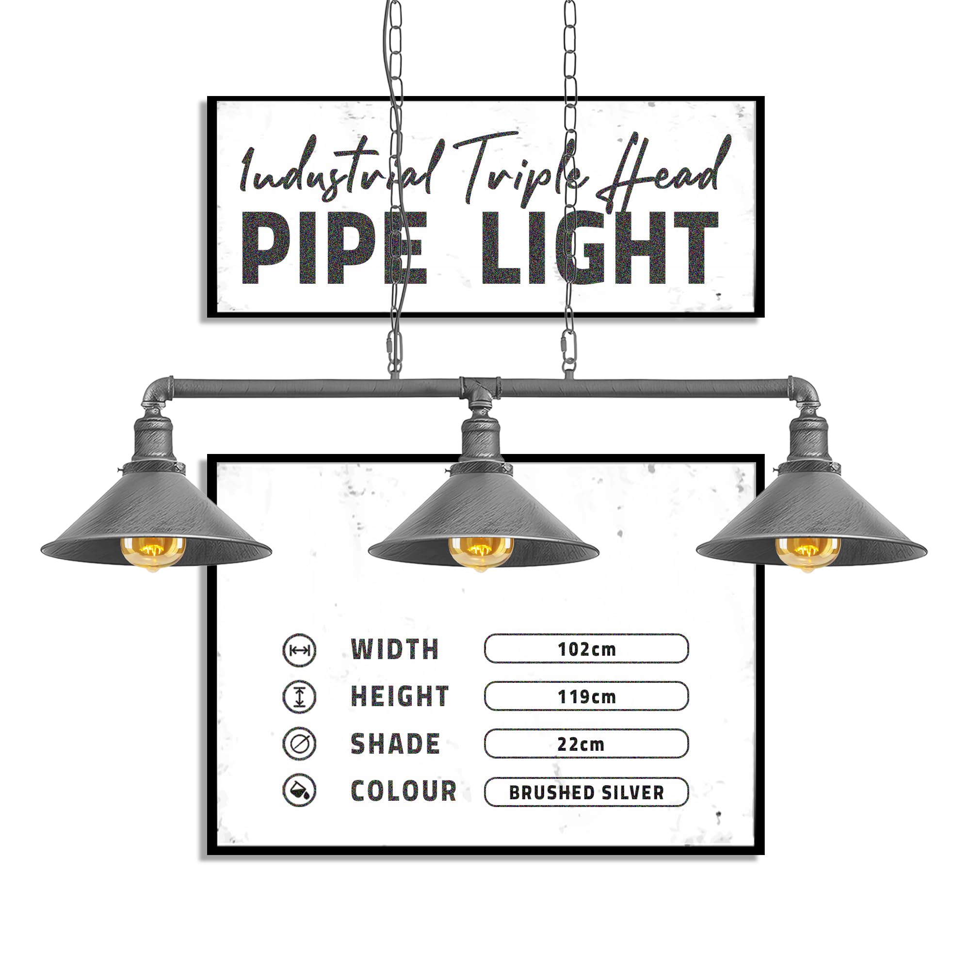 suspended vintage lighting