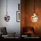 Turkish Moroccan Mosaic Pendant Light Fixture ~1192
