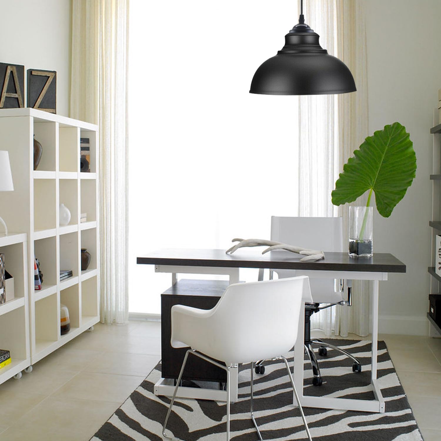 ceiling large lampshade black