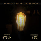 bulb white 4w e27 light glass
