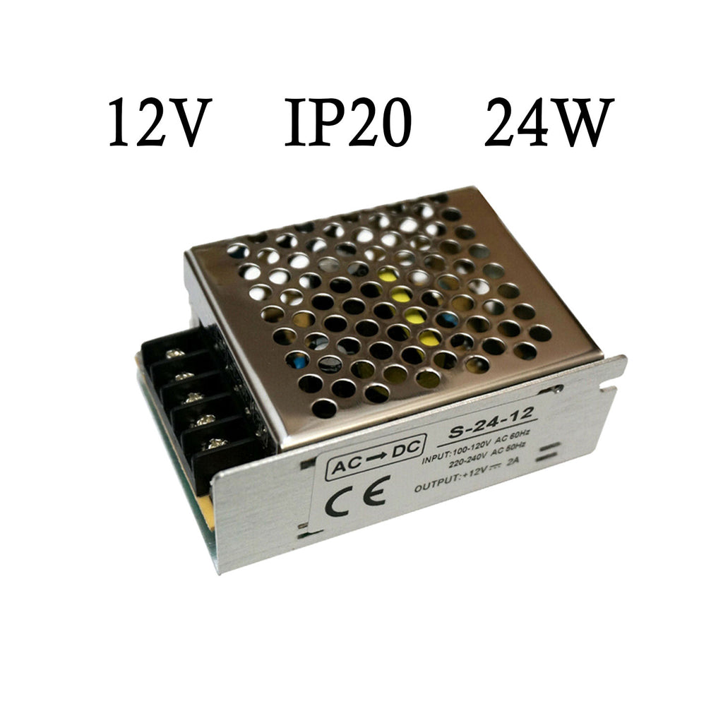 Universal DC 12V IP20 Power Supply Transformer – 24W to 480W ~1009