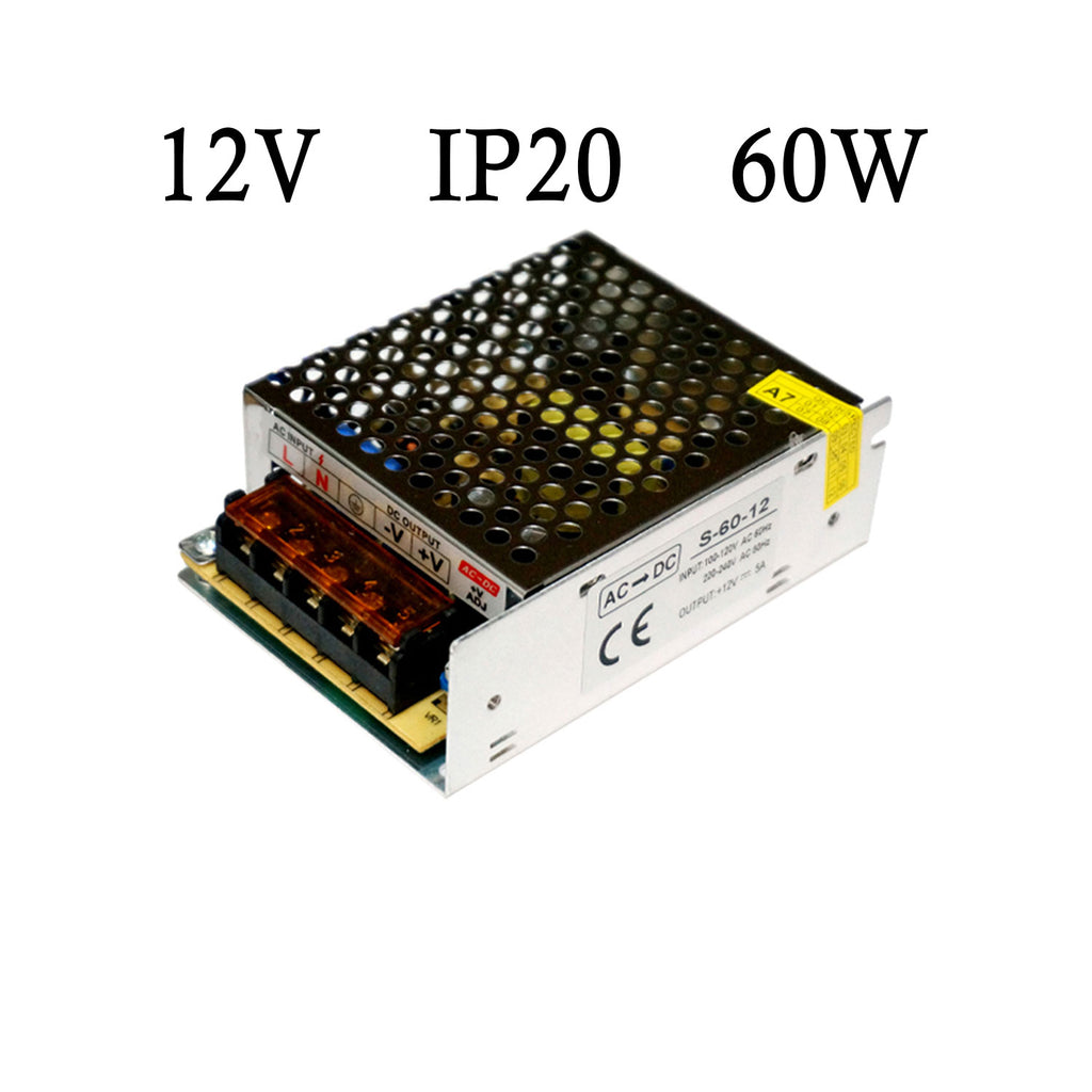 Universal DC 12V IP20 Power Supply Transformer – 24W to 480W ~1009