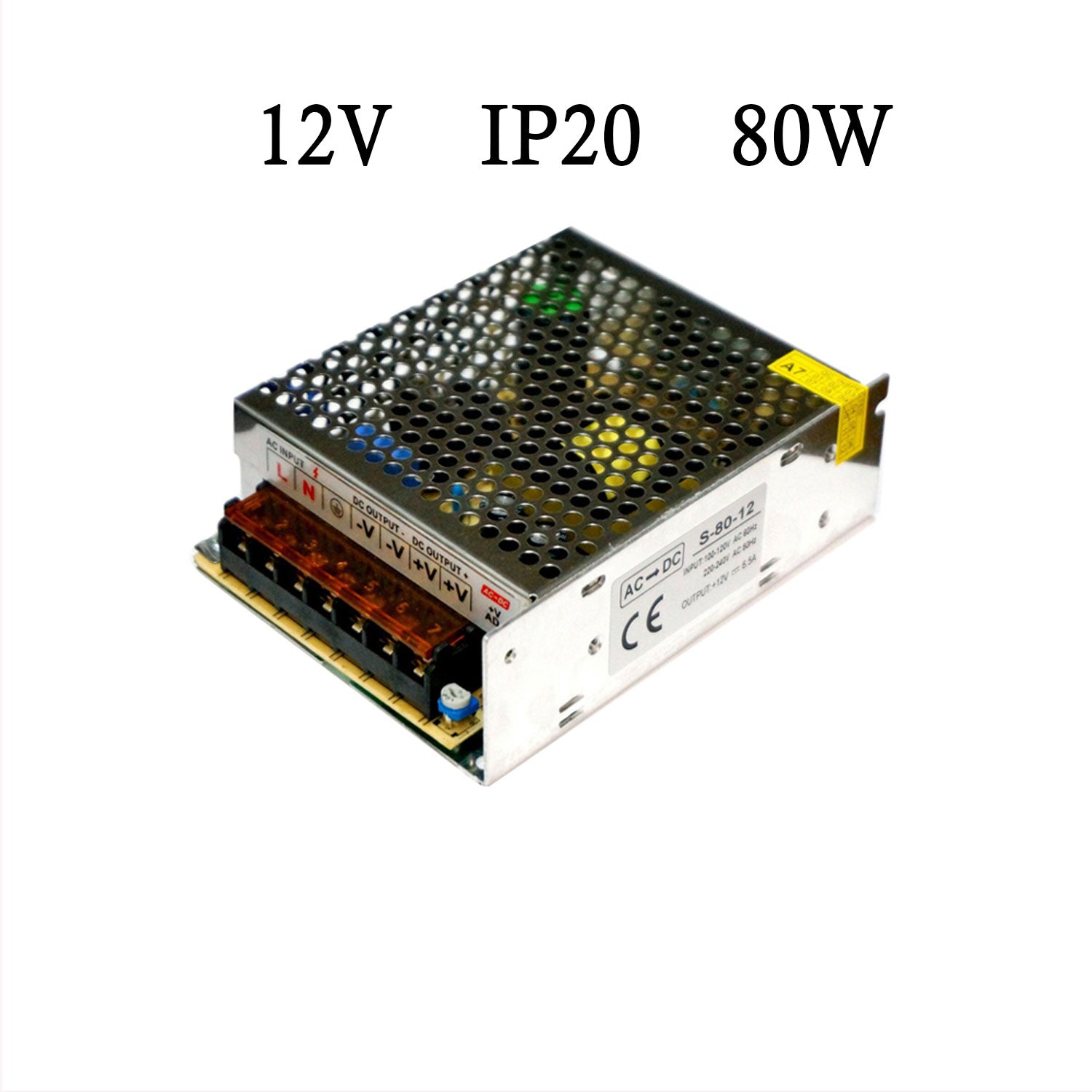Universal DC 12V IP20 Power Supply Transformer – 24W to 480W ~1009