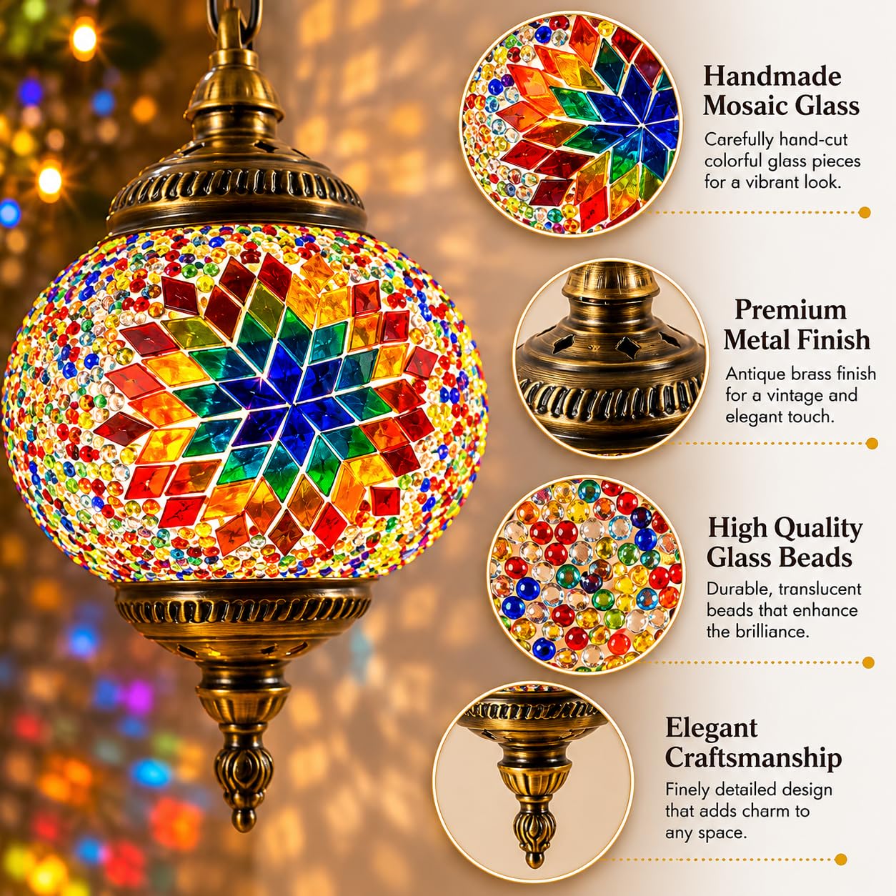 pendant lantern light bohemian