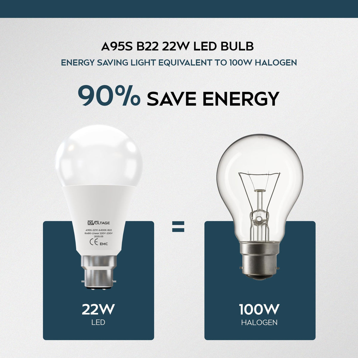 b22 light bulb 22W