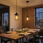 black pendant ceiling light