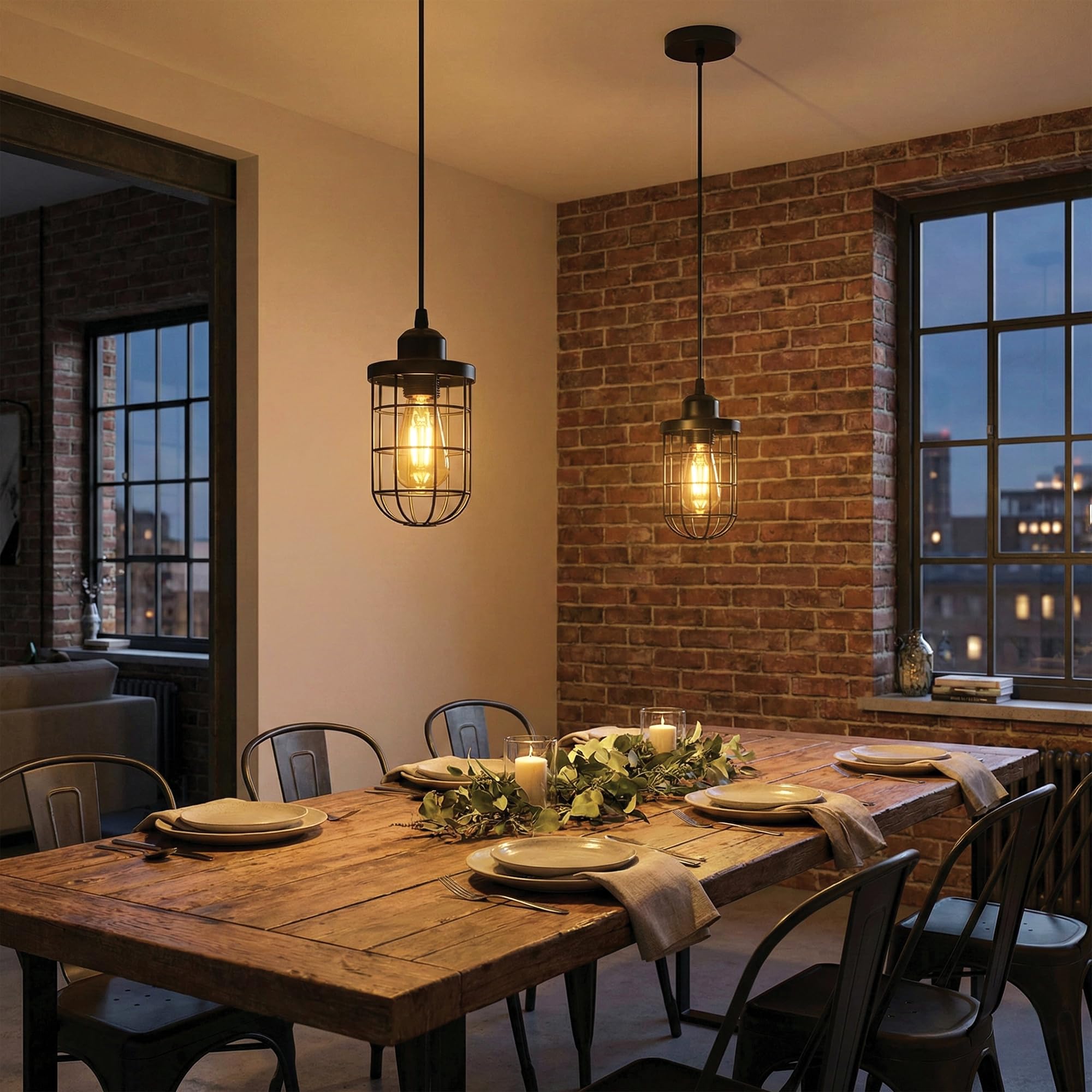 black pendant ceiling light