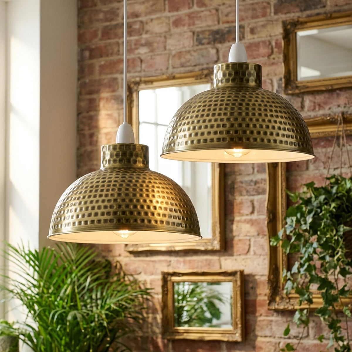 DC Voltage 26cm Metal Dome Lampshade with E27 Reducer Ring ~1215
