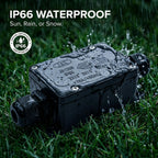 IP65 Waterproof Cable Junction Box – Black Outdoor Electric Connector ~1188